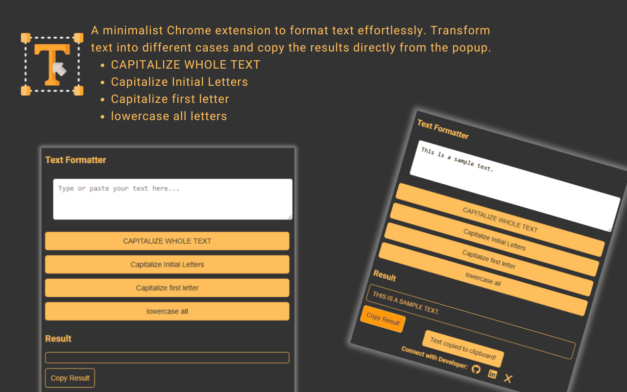 Text Formatter Chrome Extension